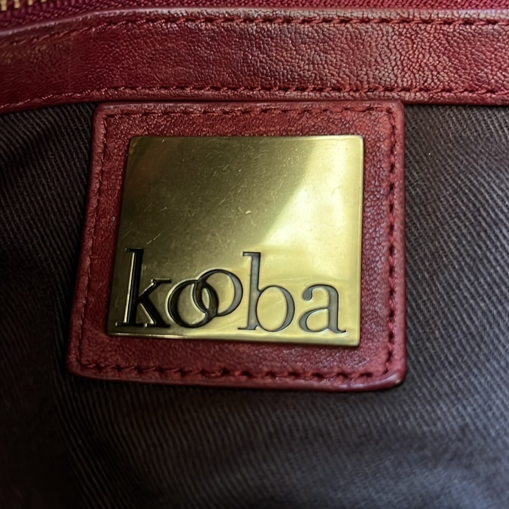 Kooba Red boho Leather shoulder purse - Picture 7 of 8